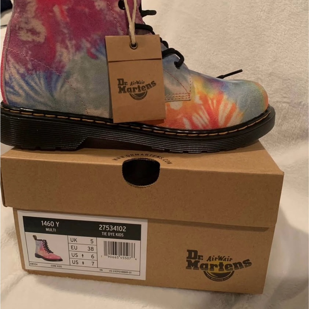 Dr. Martens Multicolor Tie Dye Boots